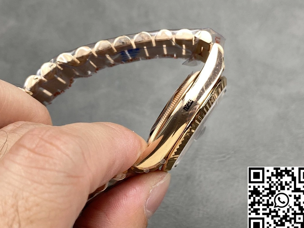 Tungsten Steel Rose Gold Rolex Date Dial v5 QF M128235-0085 Blue Day Factory 36mm 0312